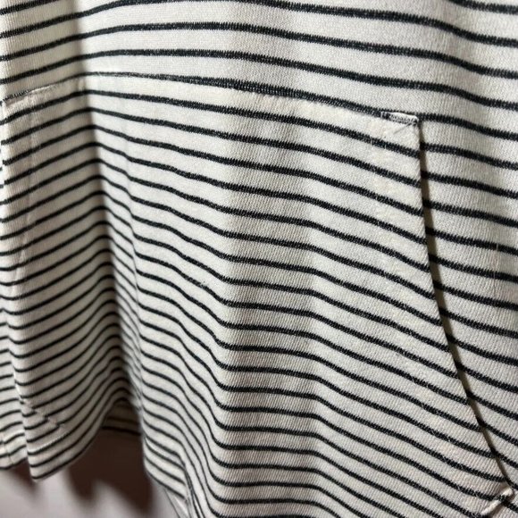 Sonoma Men Life Style Hoodie Light Weight Stretch Knit Cotton Striped Pullover M - Picture 3 of 9